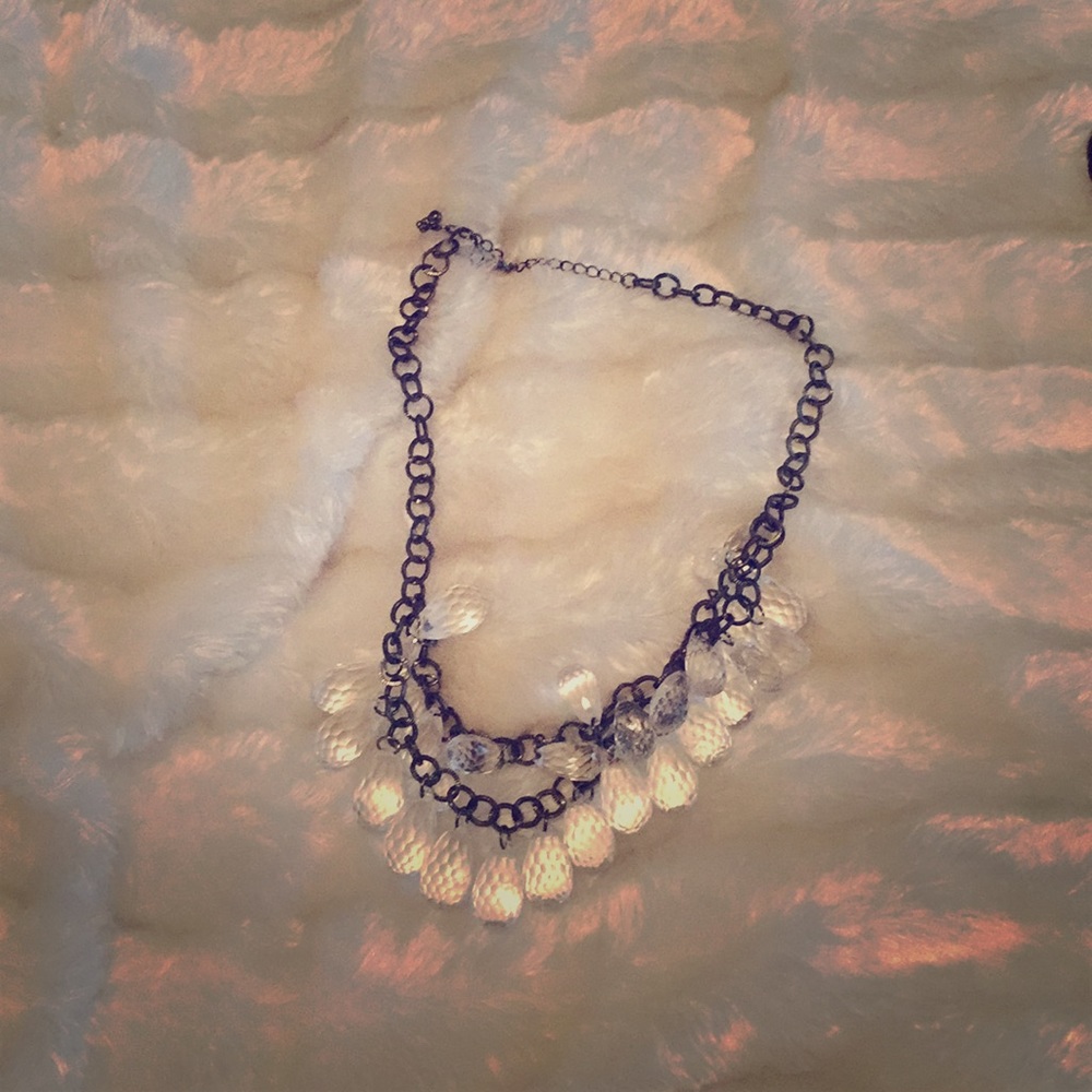 Gun metal necklace